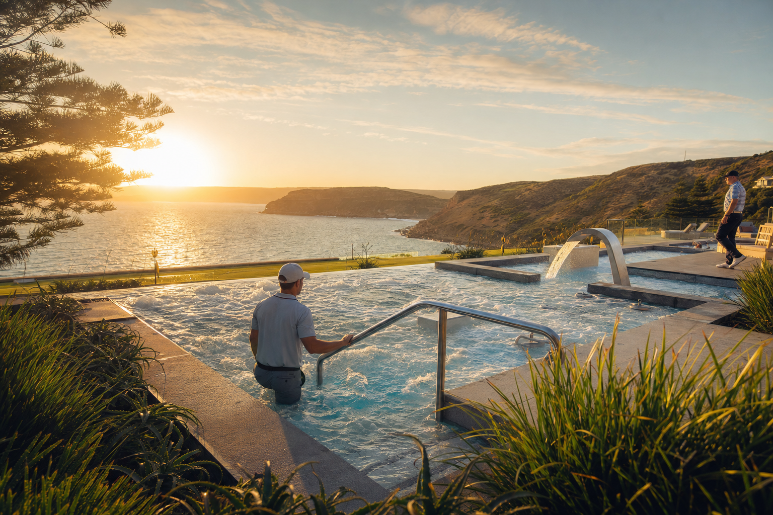 The thermal suite at the Headland Spa
